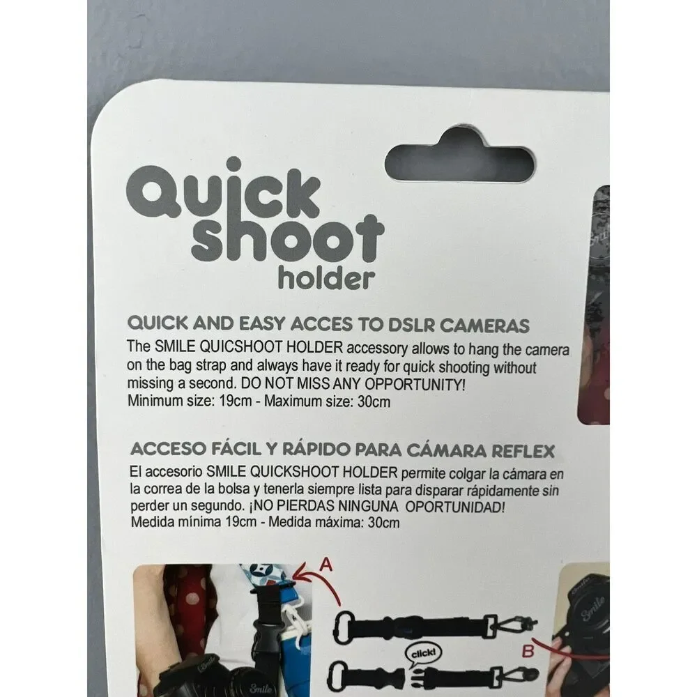 New Camera Strap Quick Shoot Holder Blue SMILE Camera Bag